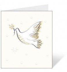 Card Colombe Gold and Crystals