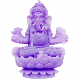 Figurine Sitting Ganesha Purple