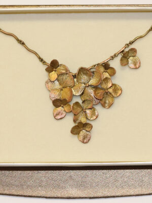 Bronze Hydrangea Necklace