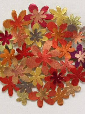 Multicolored Flower Brooch